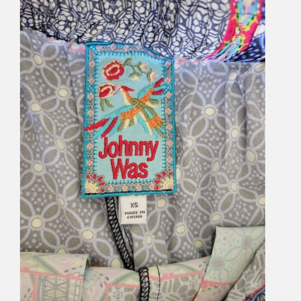 Johnny Was Kichica Divine Resort Pants Silk Beach Floral Paisley Blocked XS - Picture 10 of 14